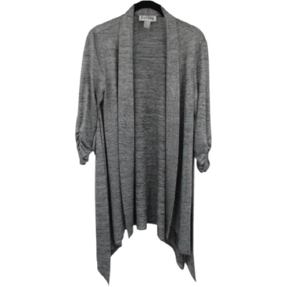 Joseph Ribkoff Sweater Open Front Knit Cardigan, Waterfall, Sz 16, Duster​